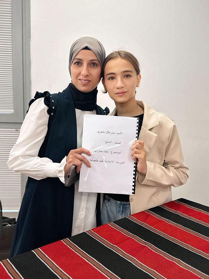 مشروع جذوري تحكي قصّتي في اعدادية دارالتربية والعلوم جلجولية